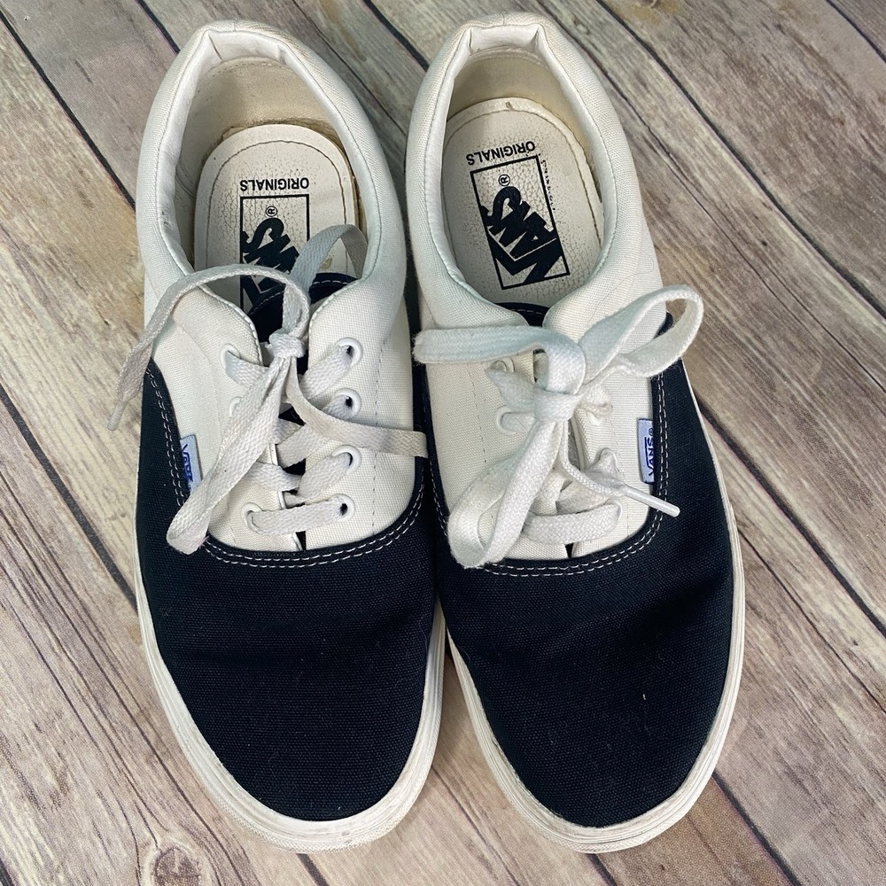 Vans Vault OG Era LX Originals Black White/Cream Men's 7 Women's 8.5 Sneaker